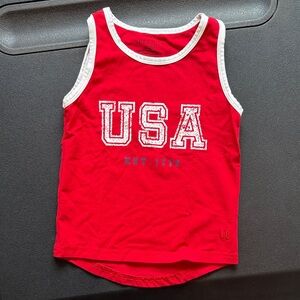 Little Bipsy Red USA Tank Top
